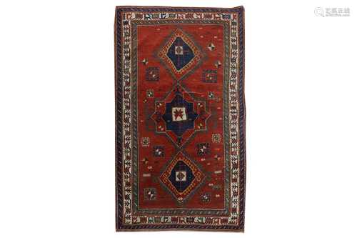 AN ANTIQUE KAZAK FAHRALO RUG, SOUTH CAUCASUS