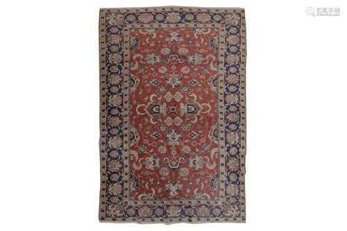 A VERY FINE PART COTTON PANDERMA RUG, TURKEY