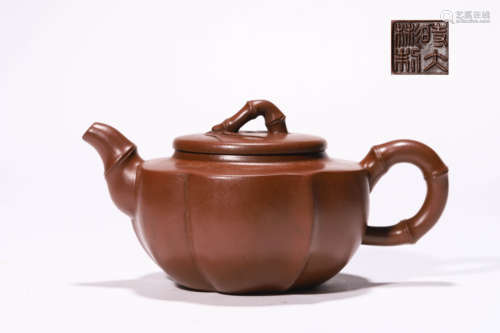 Shi Da Bin Zhu Jie Purple Clay Teapot