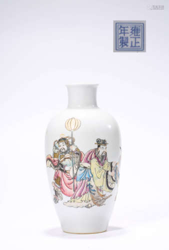 Qing Dynasty Yongzheng Era Famille Rose Vase