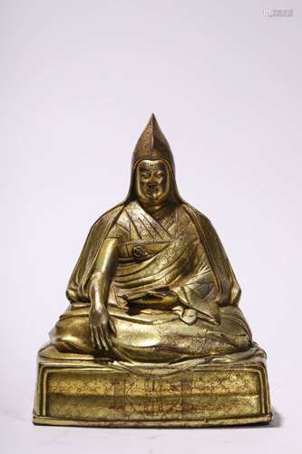 Bronze Statue Of The 5th Dalai Lama