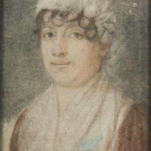 Ecole française du XVIIIème siècle, Portrait de dame Techniq...