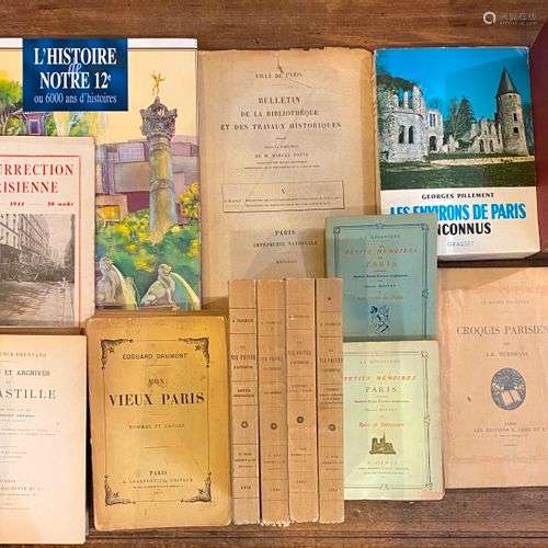 [PARIS] Ensemble de 14 volumes sur Paris, reliés et brochés ...