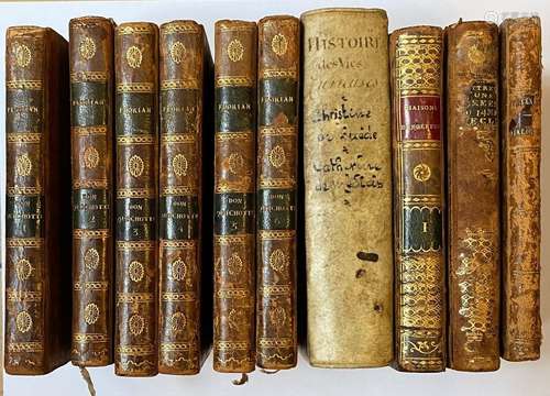 [ANCIENS] Ensemble de 5 titres en 10 volumes in-12, dont - C...