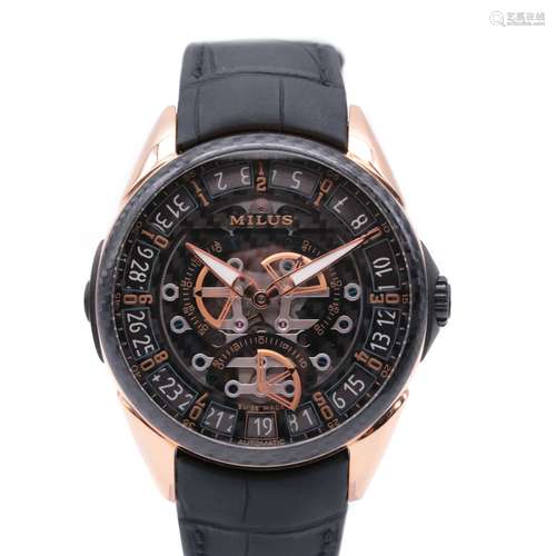 Montre Milus, Tirion TriRetrograde Titane Bicolour