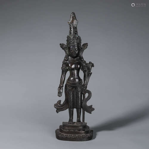 A Bronze Tara Buddha Figure Statue