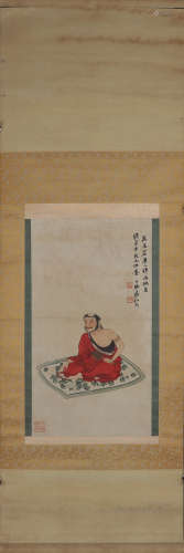 A Chinese Character Painting, Zhang Daqian Mark