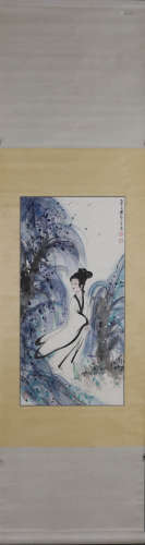 A Chinese Character Story Painting, Fu Baoshi Mark