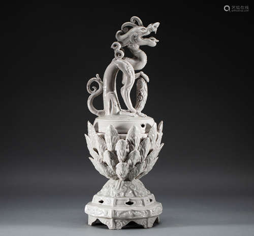 A dragon shaped incense burner from the Northern Song Dynast...