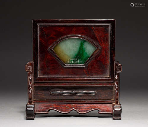 Jade screen of Qing Dynasty in China