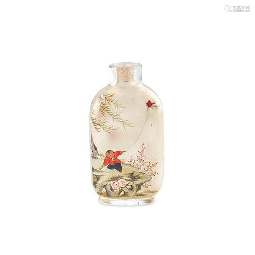 An Inside-painted glass snuff bottle