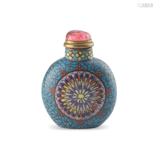 A rare Cloisonne enamel snuff bottle