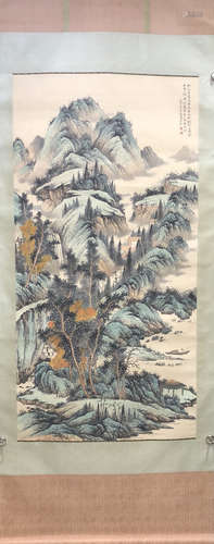 A Chen shaomei's landscape painting