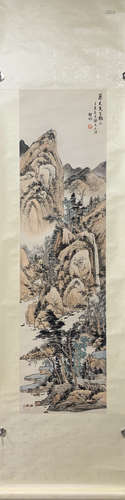 A Qi gong's landscape painting