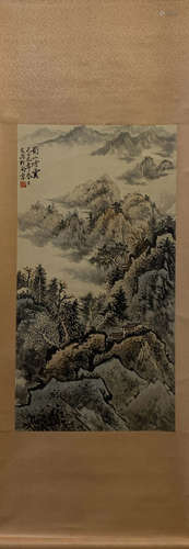 A Song wenzhi's landscape painting