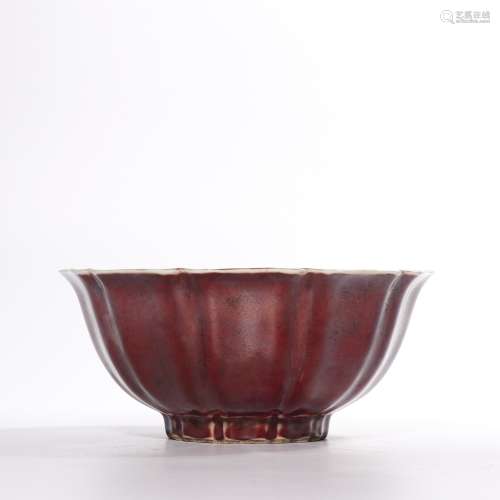 A peachbloom-glazed bowl