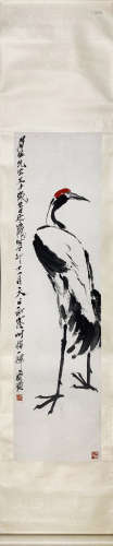 A Qi baishi's crane painting