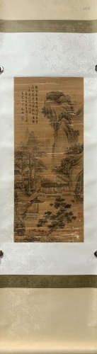 A Wen zhengming's landscape painting