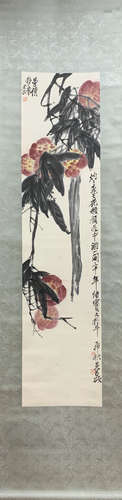 A Wu changshuo's peach painting