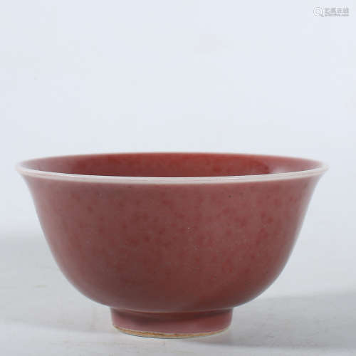 Ming Xuande Ji Red Bowl