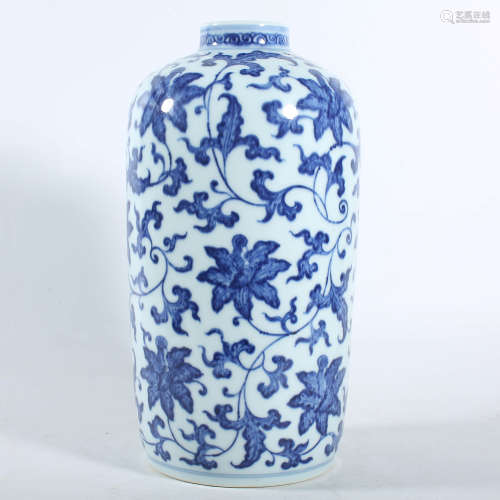 Qing Yongzheng Blue Vase