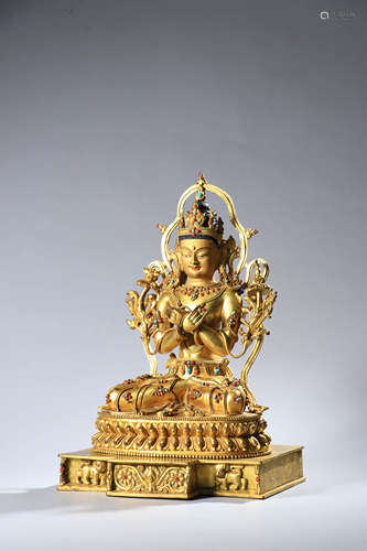 Gilt bronze statue of Tara