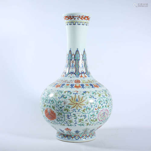 Qing Dynasty Qianlong Doucai Appreciation Vase