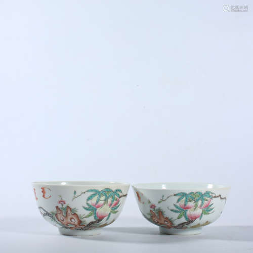 Qing guangxu famille rose flower bowl