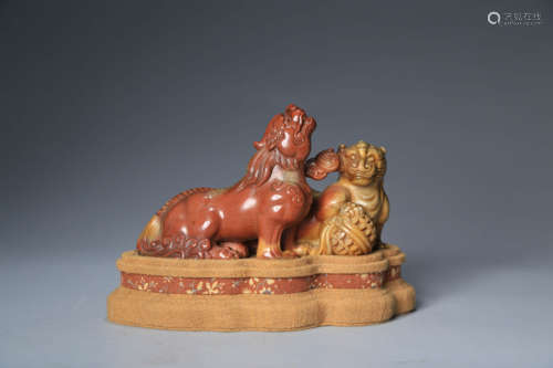 Shoushan stone animal ornaments