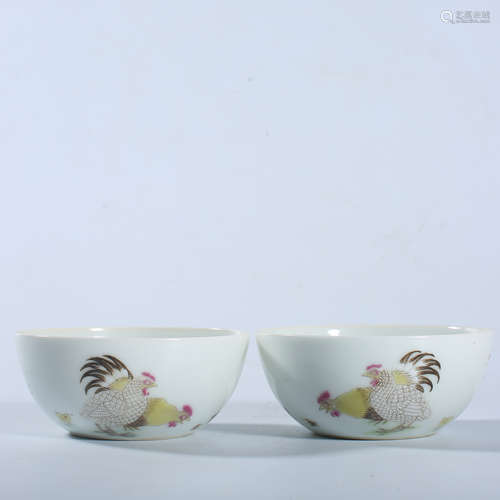 Qing Yongzheng Chicken Crock Cup