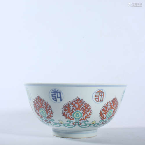 Qing Daoguang Colorful Bowl
