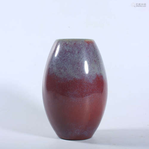 Qing kiln glazed vase