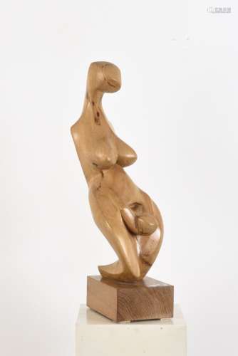 Vincent GONZALEZ (1928-2019) Naissance, Hêtre sculpté H : 49...