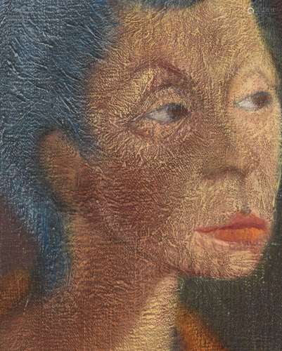 Vincent GONZALEZ (1928-2019) Portrait de Denise, Huile sur t...