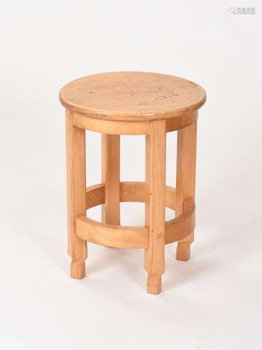 Vincent GONZALEZ (1928-2019) Tabouret quadripode à assise ci...