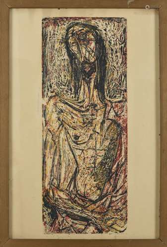 Vincent GONZALEZ (1928-2019) Christ aux liens, ecce homo, Ti...