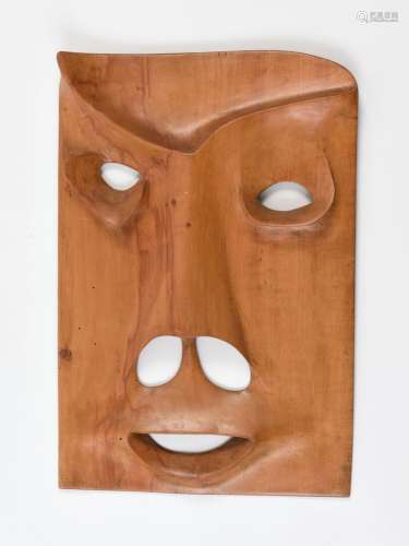 Vincent GONZALEZ (1928-2019) plaque en bois sculpté à décor ...