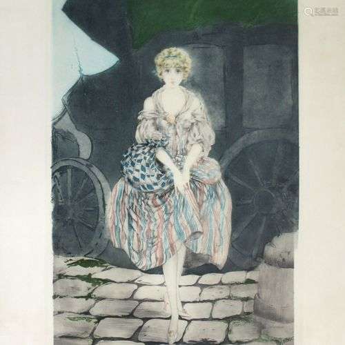 Louis ICART (1888-1950) Manon. Pointe sèche et aquatinte en ...