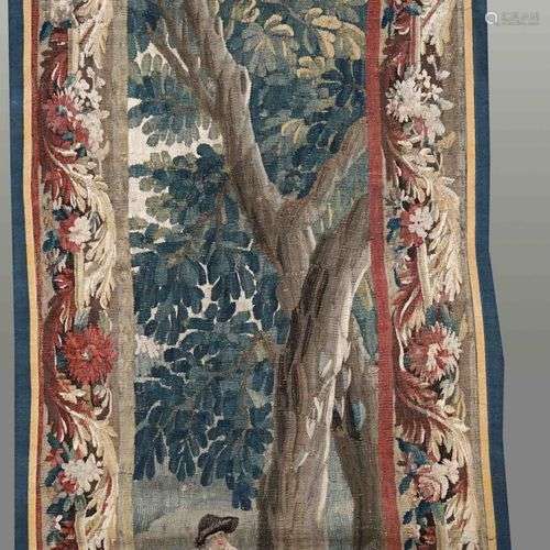 Manufacture royale d'AUBUSSON, XVIIIe. PORTIERE, tapisserie ...