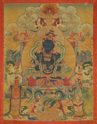 A Thangka of Vajrasattva