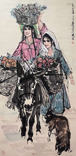 A Chinese Painting of Minority Girls