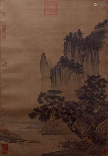 A Chinese Painting Of Landscape Signed Li Cheng