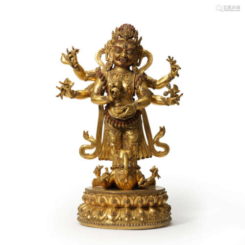 A Gilt Bronze Buddha Statue