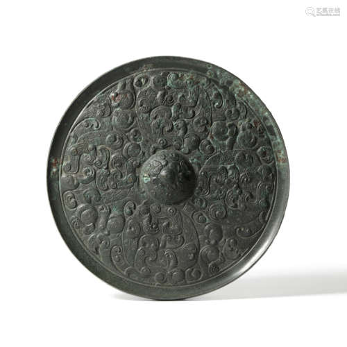 A Bronze Circular Mirror