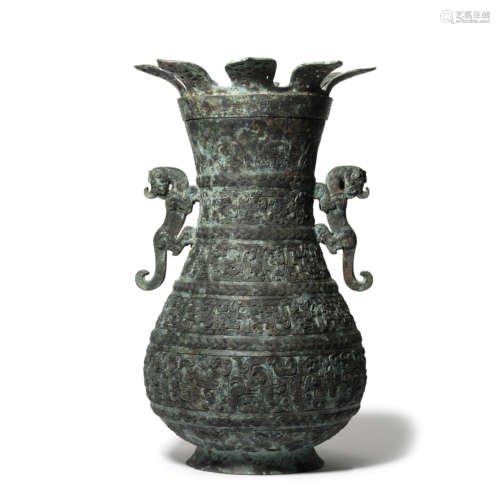 A Bronze Wine Vessel Hu