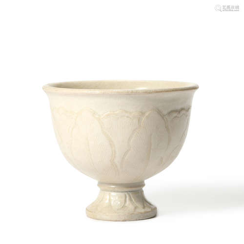 A Xing Ware Lotus-Petal Stem Cup