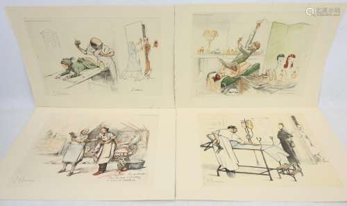 Gaston HOFFMANN (1883-c.1960) d'après: Quatre reproductions ...