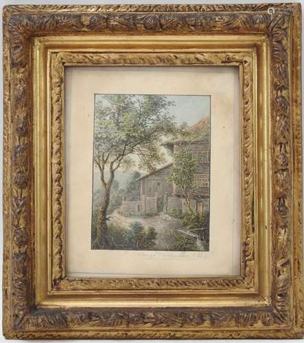 Henri DE BOUG D'ORSCHWILLIER (1783-1859) : Paysage. Aquarell...