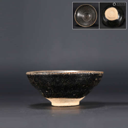 宋吉州窯黑釉碗