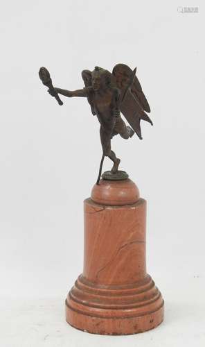 ALEGORIE de la France en bronze sur socle en marbre. Haut.: ...